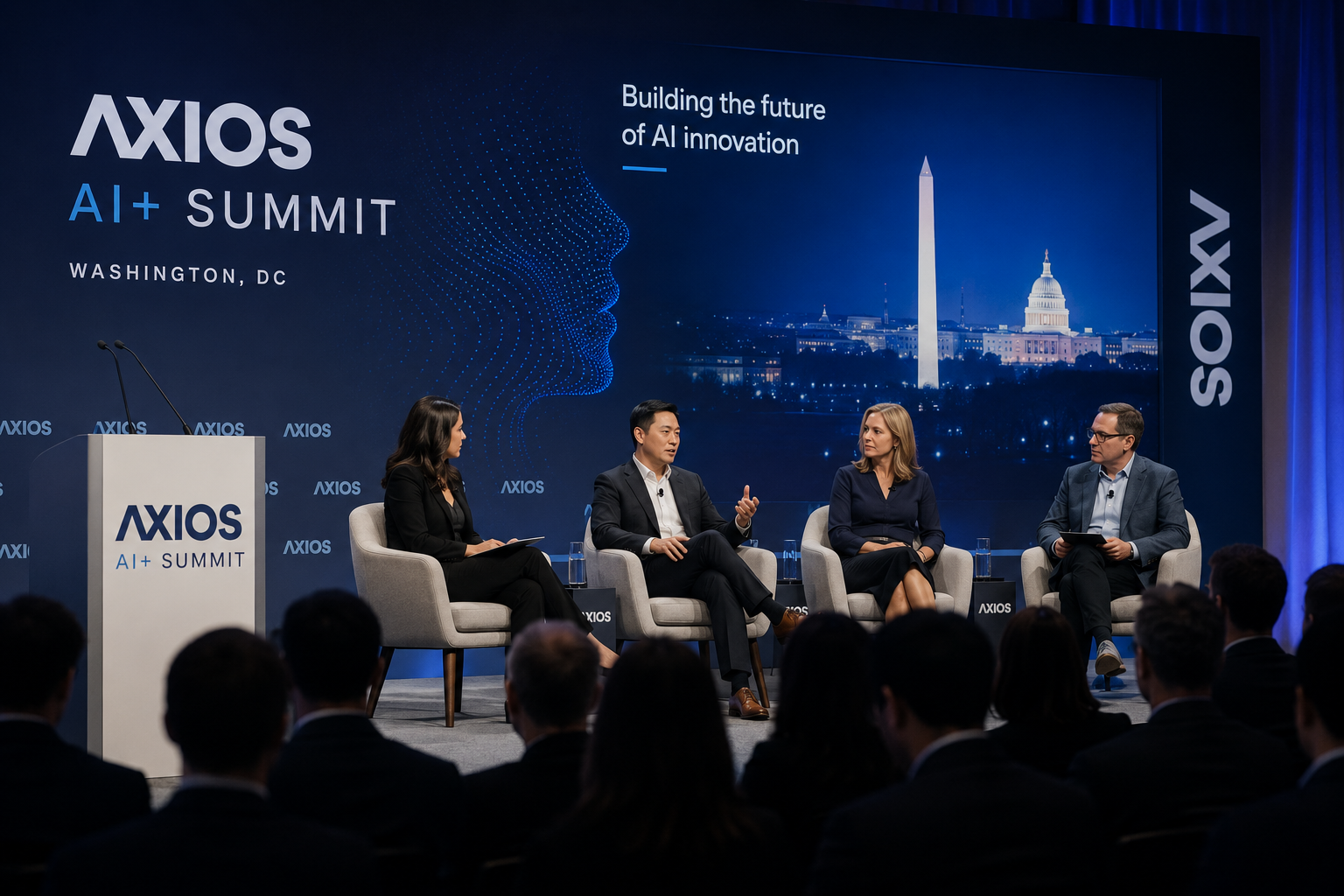leaders talking on a panel